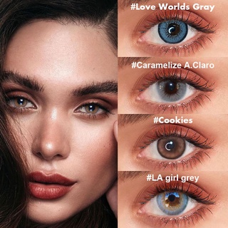 【COD & ready stock & give gifts】Freshlady 2PCS 1 Pair STARSHINE Big Eye Makeup Contact lens Soft (free Lens case)
