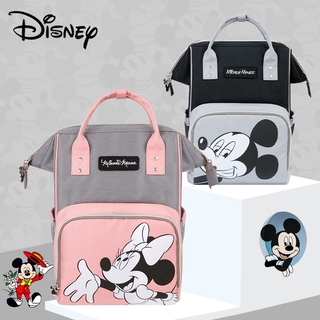 Disney Baby Diaper Bag Mickey Minnie Backpack Mummy Maternity Nappy Bag Baby Care Multifunctional Bags Organizer Pram