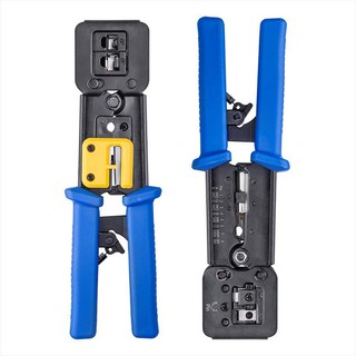 EZ CRIMPING TOOL For RJ45 RJ11 RJ12 CONNECTOR Network Cable Crimping Tool for Pass Through