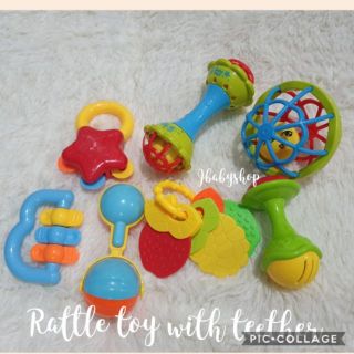Baby infant rattle and teether toy