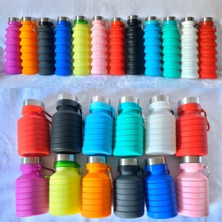 550 mL Collapsible Foldable Portable Travel Sports Silicone Water Bottle