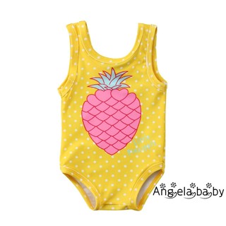 Kids Baby Girl Pineapple Print Swimwear Swimsuit (1)