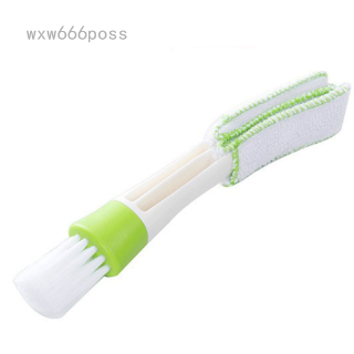 wxw666poss Portable Ended Car Air Conditioner Vent Slit Cleaner Brush Instrumentation Dusting Blinds Keyboard Cleaning
