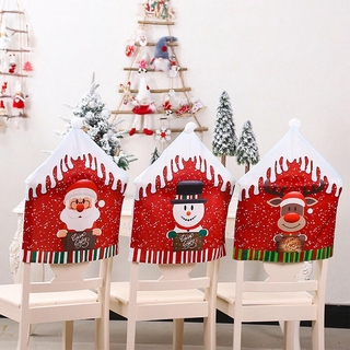 Santa Claus Snowman Chair Covers Versiering Voor Feest Christmas Chair Covers
