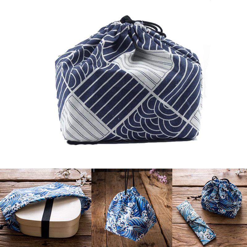 9 designs Japanese travel picnic bento lunch box bag