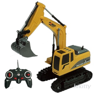 HIK 2.4Ghz Remote Control Electric Excavator Rechargeable Digging Car with Music Lig