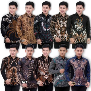 Batik Distro Men Embroidery SOGAN HRB026 BATIKAF NOTOARTO