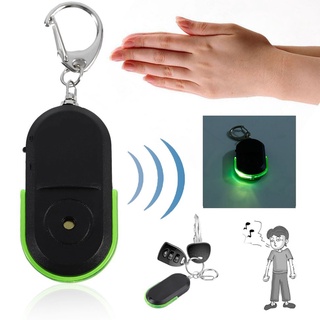 keychain☑HST Anti-Lost Alarm Key Finder Useful Whistle LED Light Locator Finder Keychain