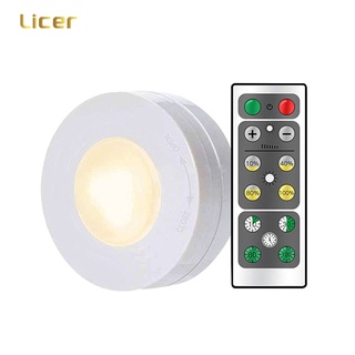 Licer Led Remote Control Cabinet Lights 3AAA Batteries Dimmable Atmosphere Light Touch Sensor Night Lamp