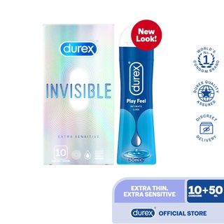 Durex Invisible 10s with Play Feel 50ml