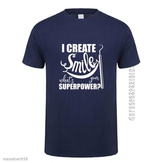 ✜✚Funny I Create Smile What's Your Superpower Dentist T Shirts Men Summer Cotton Short Sleeve O Neck