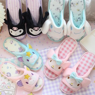 Kuromi, My Melody, Hello Kitty, Cinnamoroll, Little twinstar indoor slippers (3)
