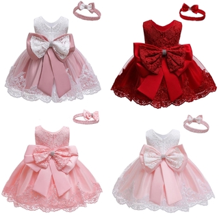 Baby Girls Dresses Elegant Princess Dress Infant Christmas Birthday Party Dress Toddler Ball Gown Christening Gowns Vestido