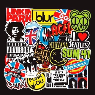 【BEST SELLER】 100 PCS Stickers Luggage Laptop ROCK Punk Band Hot Style