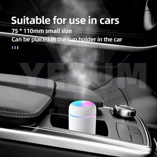 【COD】300ml Ultrasonic Home Air Humidifier Add-on Deal Essential oil Diffuser Purifier Aromatherapy Car Humidifier (5)