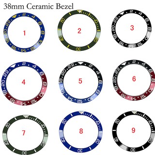 38mm Ceramic Bezel Red Black Blue insert Ring for 40mm Ro lex GMT Mens Watch