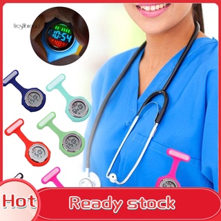 【VOGUE】1Pc Digital Display Dial Clip-On Fob Nurse Brooch Pin Hang Pocket Electric Watch