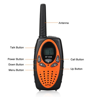 Walkie Talkie XF-638 2PCS Handheld Two Way Intercom Portable Radio XF 638 Talkie Walkie UHF 462-467M