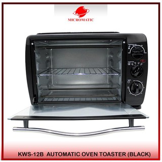 Micromatic Automatic Oven Toaster KWS-12B Black