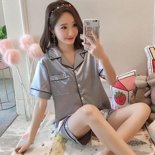 Women's kimono✤❂Women's Lingerie Fashion Korean High - End Silk Terno Sleepwear