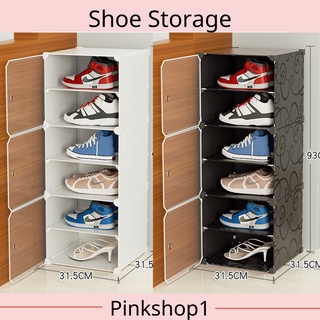 Shoe Storage Organizer Box Adjustable Door Style Shoe Rack Pinkshop1