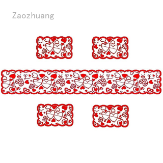 Zaozhuang Valentine'S Day Table Flag Cupid Arrow Love Table Flag Doily Placemat Party Romantic