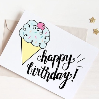 Personalized Birthday Tags 20pcs, Notecards