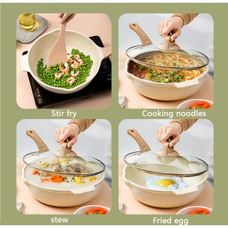 3 pcs cookware set non-stick wok induction cooker kitchenware cooking three-piece kitchenware (6)