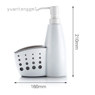 yuantenggm1 Soap Dispenser Pump with Sponge Caddy Organiser Holder for Kitchens NdHNs Lizzj