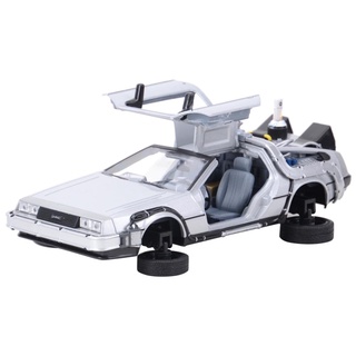 Welly 1:24 DMC-12 DeLorean Time Machine Back to the Future Car Static Die Cast Vehicles Collectible (3)