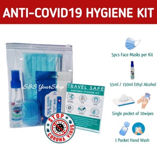 (S&S) New Normal Travel & Work Hygiene Kit, New Normal Protection/Essentials, First Aid Hygiene Kit