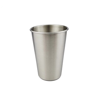 Stainless Steel Cups silver Metal Mugs Delicate Water Cup stainless baso cup