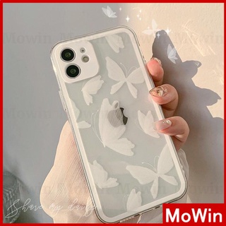 iPhone Case Silicone Soft Case TPU Clear Case Camera Full Coverage Protection Shockproof White Butterfly Simple Style For iPhone 13 Pro Max iPhone 12 Pro Max iPhone 11 Pro Max iPhone 7 Plus iPhone XR XS MAX 11 Pro XR 7 12 pro Max XS Plus/8 13 7/8/S X/XS