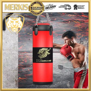 Professional Boxing Punching Bag Training Fitness Sport Sandbag 80cm for Muay Thai MMA Fight Karate
