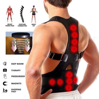 Magnetic Therapy Posture Corrector Body Back Pain Brace Shoulder Support Belt