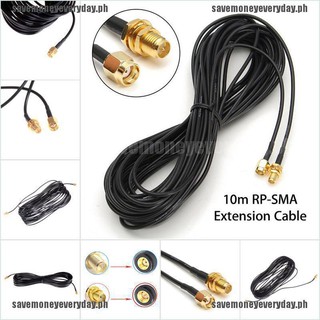 SMA 10M/33ft Antenna Connector RP-SMA Extension Cable Cord For WiFi Wireless Router[PH]