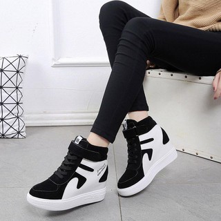 KOREAN Style High Cut Wedge Hidden Heels Shoes For Women 392