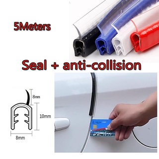 CAR PLATECAR DOOR▼◄▦5M Upgrade Car Door Rubber Seal Car Door Protector Trunk Edge Protector Strip Tr