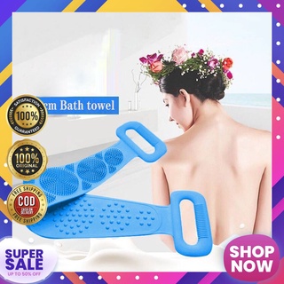 Trending Original Magic Silicone Brushes Bath Towels Rubbing Back Mud Peeling Body Massage Shower Ex
