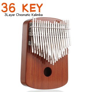 36 Key Three-level Chromatic Kalimba semitone diatonic scale keyboard Music Piano Performance grade instruments