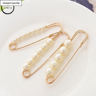 Pearl Brooches Korea Diamond Pin Buckle Brooch For Women Fashion Accessories SP