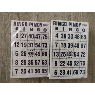 Bingo cards without holes 100