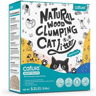 Cature Natural Wood Clumping cat Litter Smart Pellets 2.4kilos