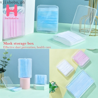 portable Transparent Safe Dustproof Pollution-free Face Masks Container Mask Storage Box Face Masks Case Disposable Face Masks Container Face Mask Storage Box Portable Case For Face Mask Hellohello.ph