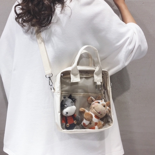 [Ready to ship in all colors] Itabag Itabag. Transparent bag, waterproof, dustproof, doll bag ins Japanese cute two-dimensional bag Clear Bag