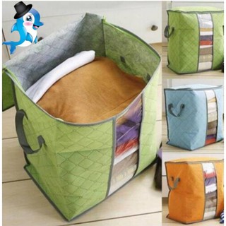 Mr.Dolphin #Foldable Bag Case Blanket Closet Sweater Organizer Box