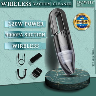【Clearance sale】 10000PA Portable Car Vacuum Cleaner Wet Dry Dual Use Wireless Super Suction USB Cordless Vacum Cleaner household