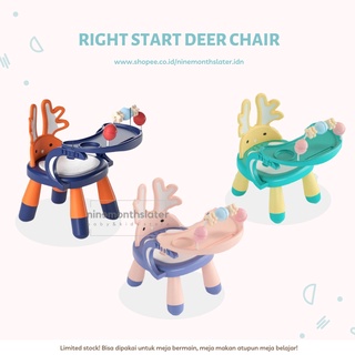 Right Start 3 in 1 Deer Chair - Activity Table and Chair Multifunctional Child Study Table Chair