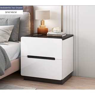 <FREE SF> Minimalist / Scandinavian/ Side Table / Nightstand Bedside 26 Black and White