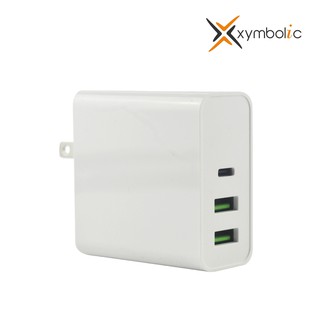 3 in 1 Power Adapter 65w USB 3.0 2x and Type C